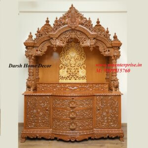 Handicraft wooden temple